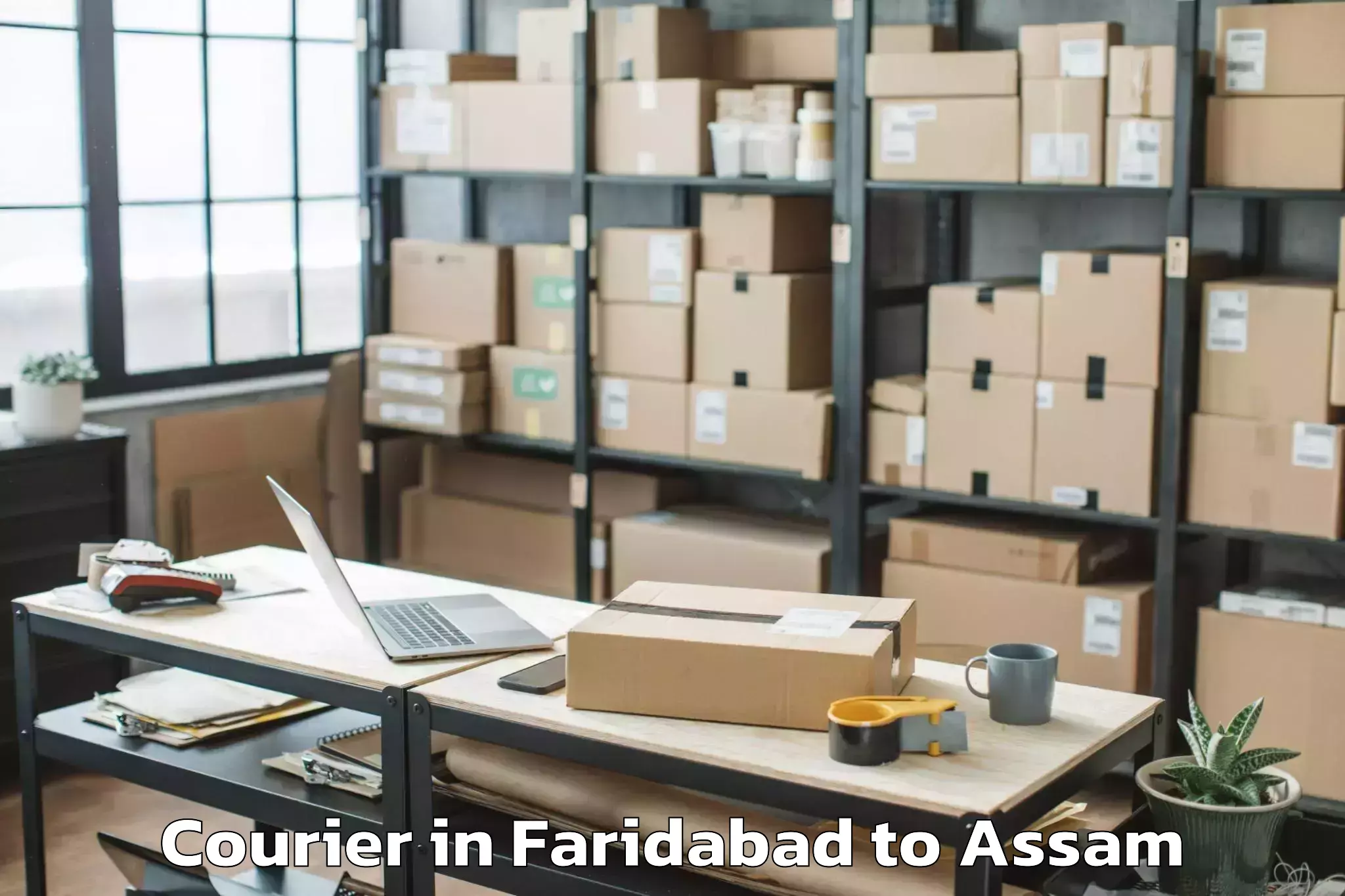 Faridabad to Lakhipur Courier